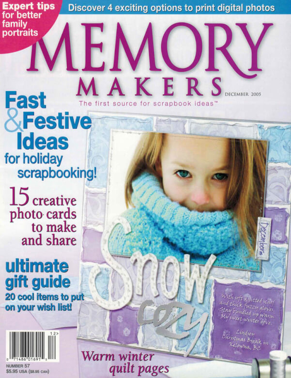 memory makers magazine cover december 2005