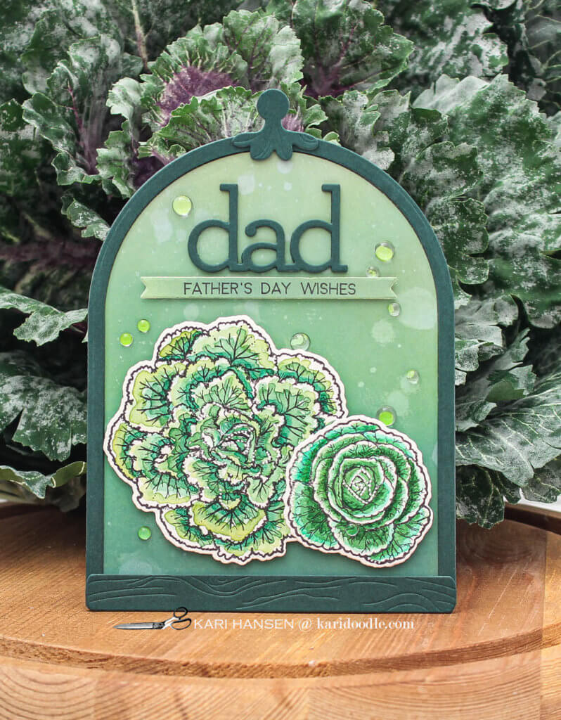 green fathers day card