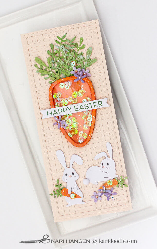 carrot shaker easter card