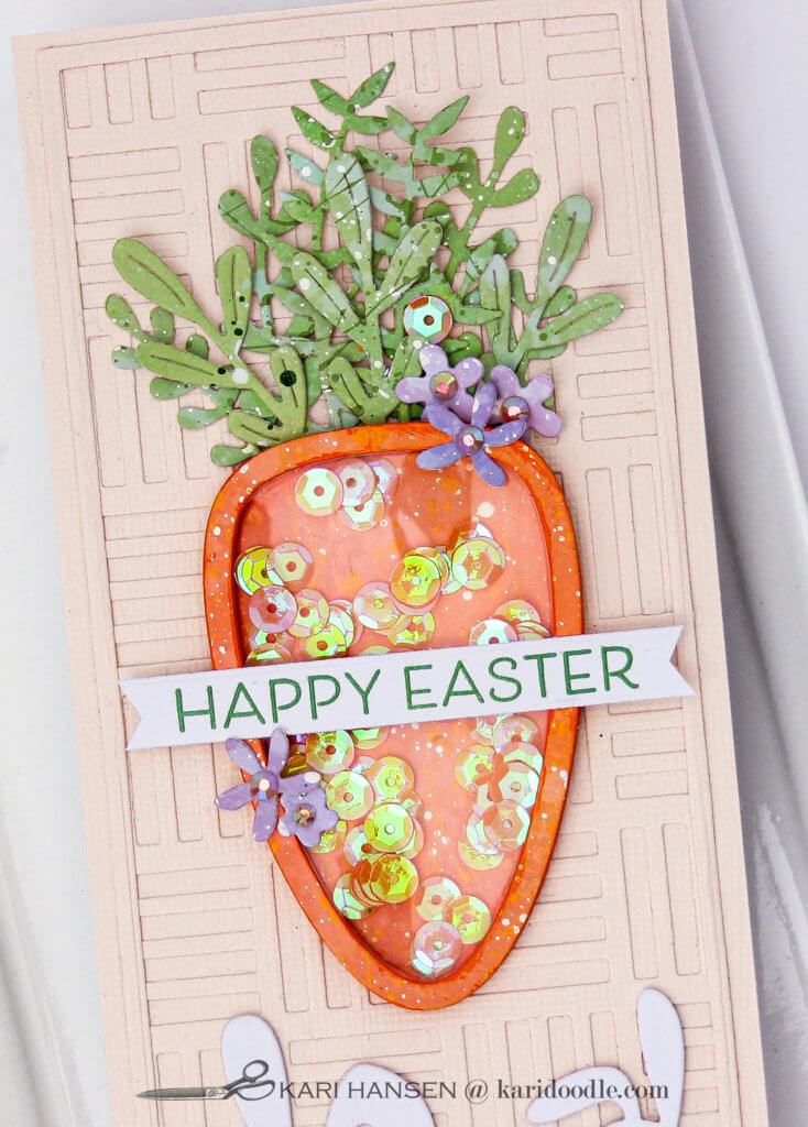 easter card carrot shaker