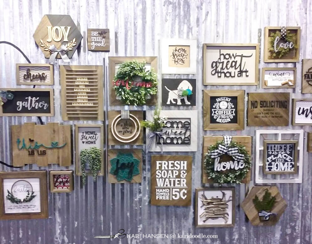 wood signs wall display